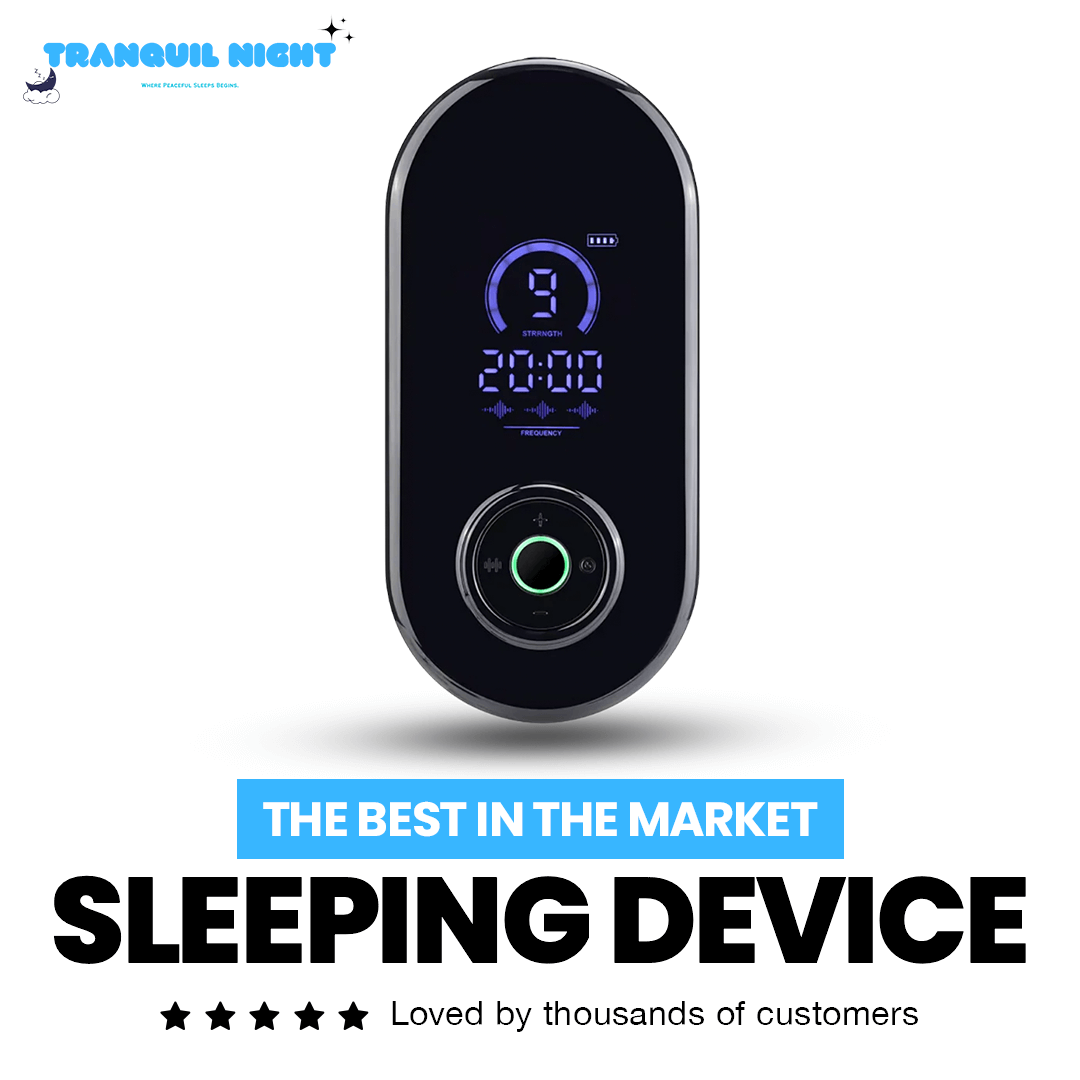 Tranquil Night Sleep Aid device showcasing digital display and user-friendly controls for restful sleep.